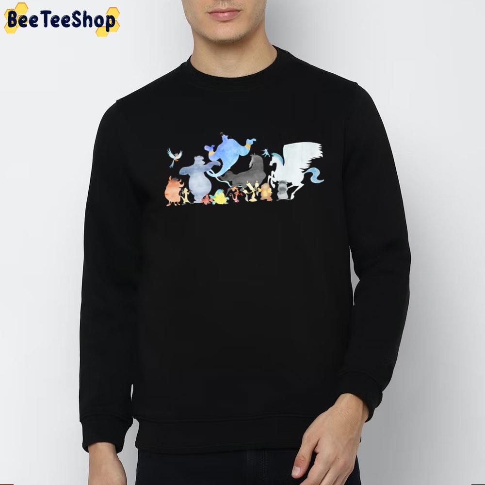 Watercolor Characters Disney World Trending Unisex T-Shirt Watercolor Characters Disney World Trending Unisex T-Shirt