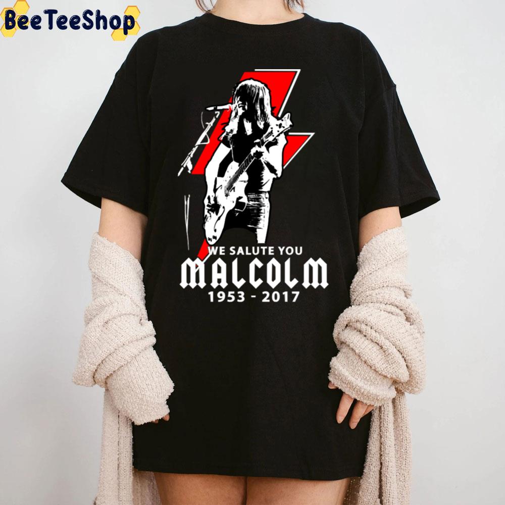 We Salute You Malcolm Young 1953 2017 Rip Trending Unisex T-Shirt We Salute You Malcolm Young 1953 2017 Rip Trending Unisex T-Shirt