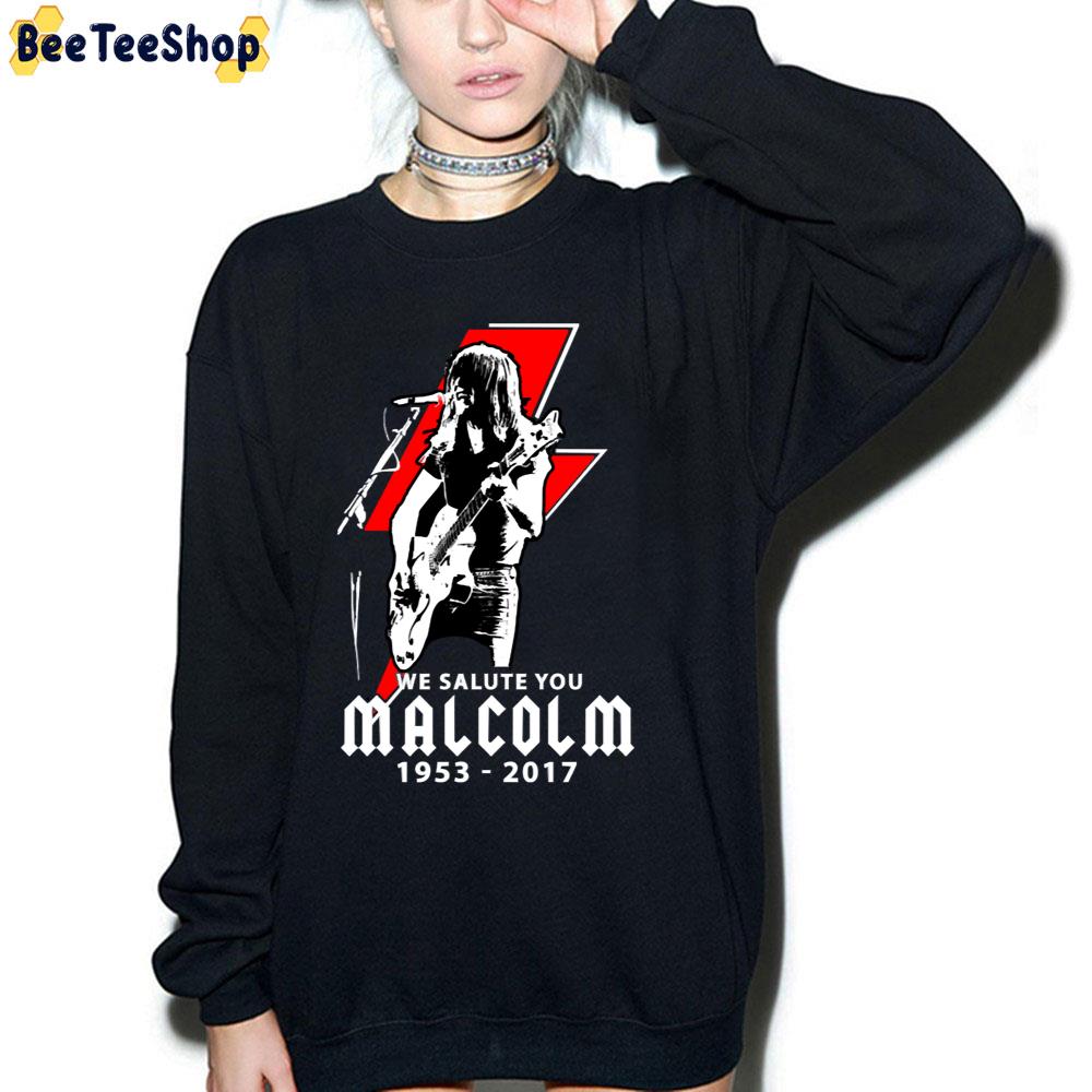We Salute You Malcolm Young 1953 2017 Rip Trending Unisex T-Shirt We Salute You Malcolm Young 1953 2017 Rip Trending Unisex T-Shirt