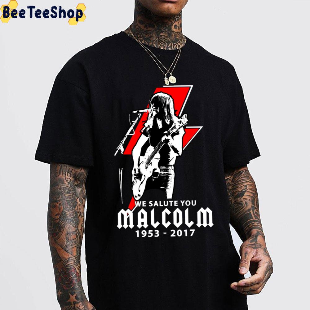 We Salute You Malcolm Young 1953 2017 Rip Trending Unisex T-Shirt We Salute You Malcolm Young 1953 2017 Rip Trending Unisex T-Shirt