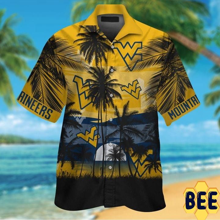 West Virginia Mountaineers Tropical Trending Hawaiian Shirt West Virginia Mountaineers Tropical Trending Hawaiian Shirt