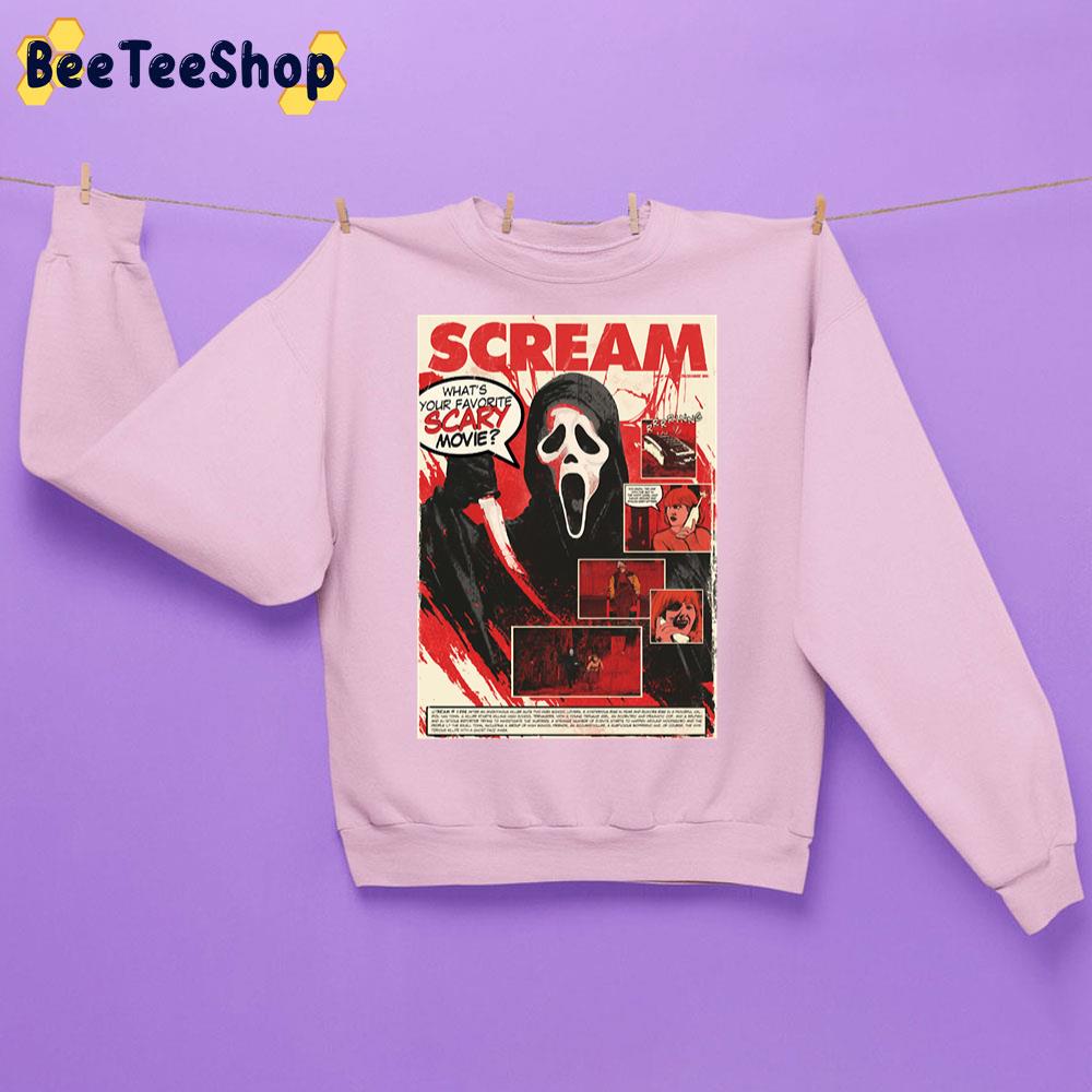 What's Your Favorite Scary Movie Ghost Face Halloween Trending Unisex Sweatshirt What's Your Favorite Scary Movie Ghost Face Halloween Trending Unisex Sweatshirt
