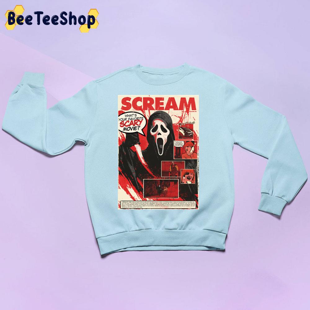 What's Your Favorite Scary Movie Ghost Face Halloween Trending Unisex Sweatshirt What's Your Favorite Scary Movie Ghost Face Halloween Trending Unisex Sweatshirt