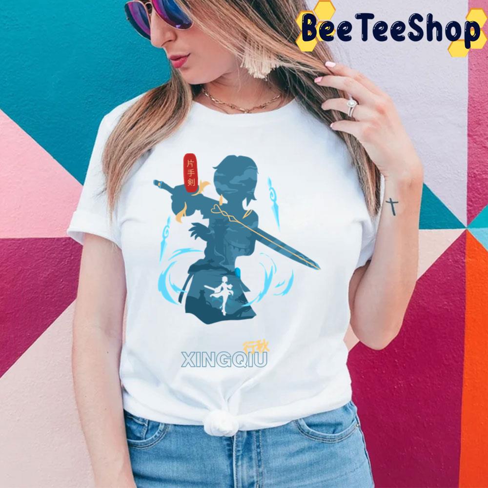 Xingqiu Genshin Impact Game Trending Unisex T-Shirt Xingqiu Genshin Impact Game Trending Unisex T-Shirt