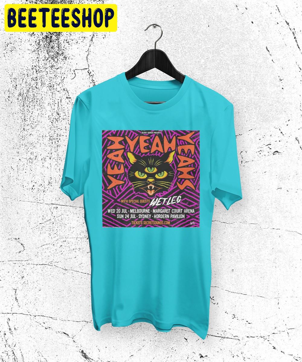Yeah Yeah Yeahs With Wetleg Show Flyer Unisex T-Shirt Yeah Yeah Yeahs With Wetleg Show Flyer Unisex T-Shirt