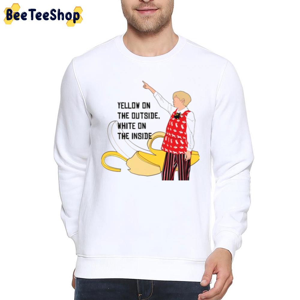 Yellow On The Outside Withe On The Inside Crazy Rich Asians Trending Unisex T-Shirt Yellow On The Outside Withe On The Inside Crazy Rich Asians Trending Unisex T-Shirt