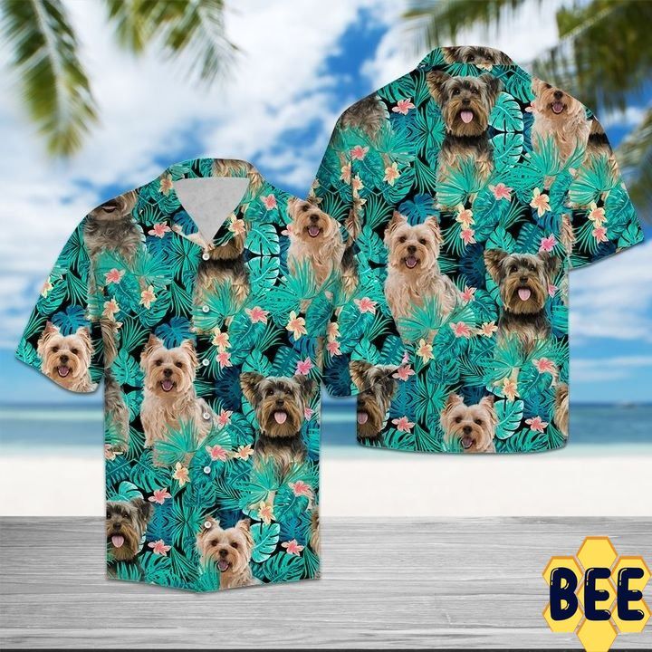 Yorkshire Terrier Tropical Trending Hawaiian Shirt Yorkshire Terrier Tropical Trending Hawaiian Shirt