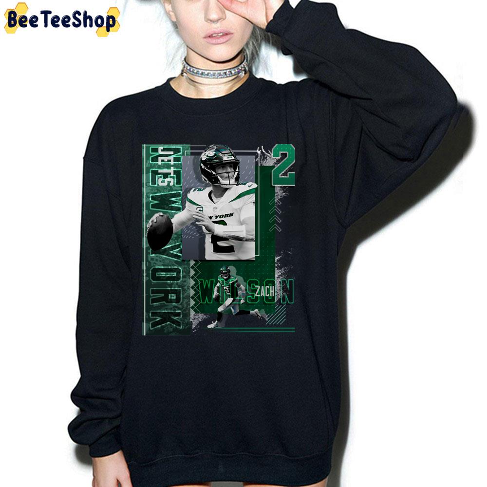 Zach Wilson Football Vintage Art Unisex T-Shirt Zach Wilson Football Vintage Art Unisex T-Shirt