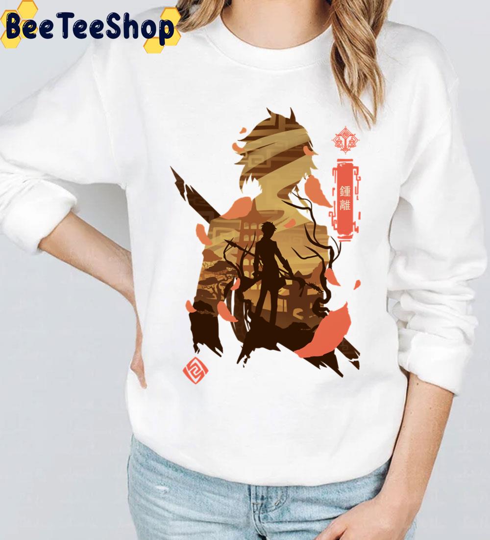 Zhongli Genshin Impact Game Trending Unisex T-Shirt Zhongli Genshin Impact Game Trending Unisex T-Shirt