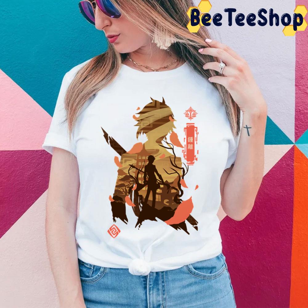 Zhongli Genshin Impact Game Trending Unisex T-Shirt Zhongli Genshin Impact Game Trending Unisex T-Shirt