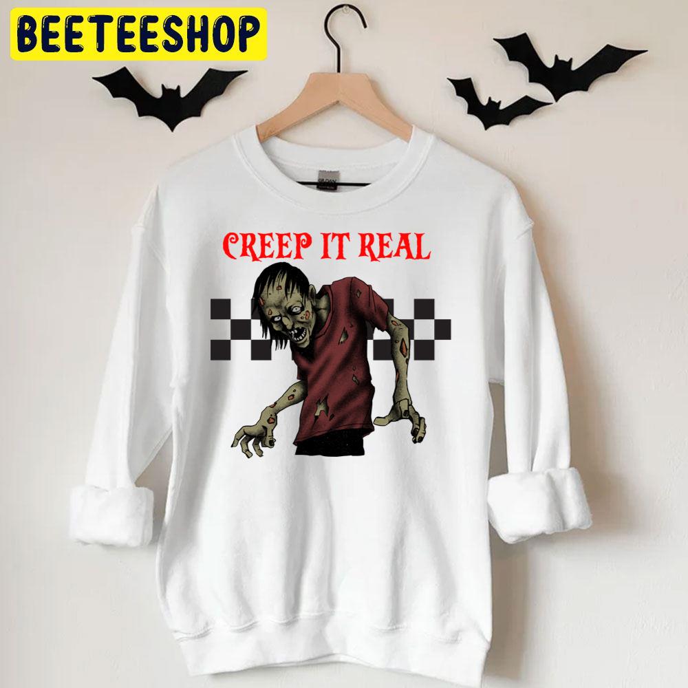 Zombie Creep It Reel Halloween Trending Unisex T-Shirt Zombie Creep It Reel Halloween Trending Unisex T-Shirt