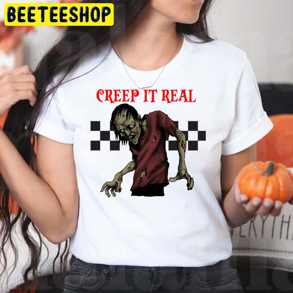 Zombie Creep It Reel Halloween Trending Unisex T-Shirt Zombie Creep It Reel Halloween Trending Unisex T-Shirt