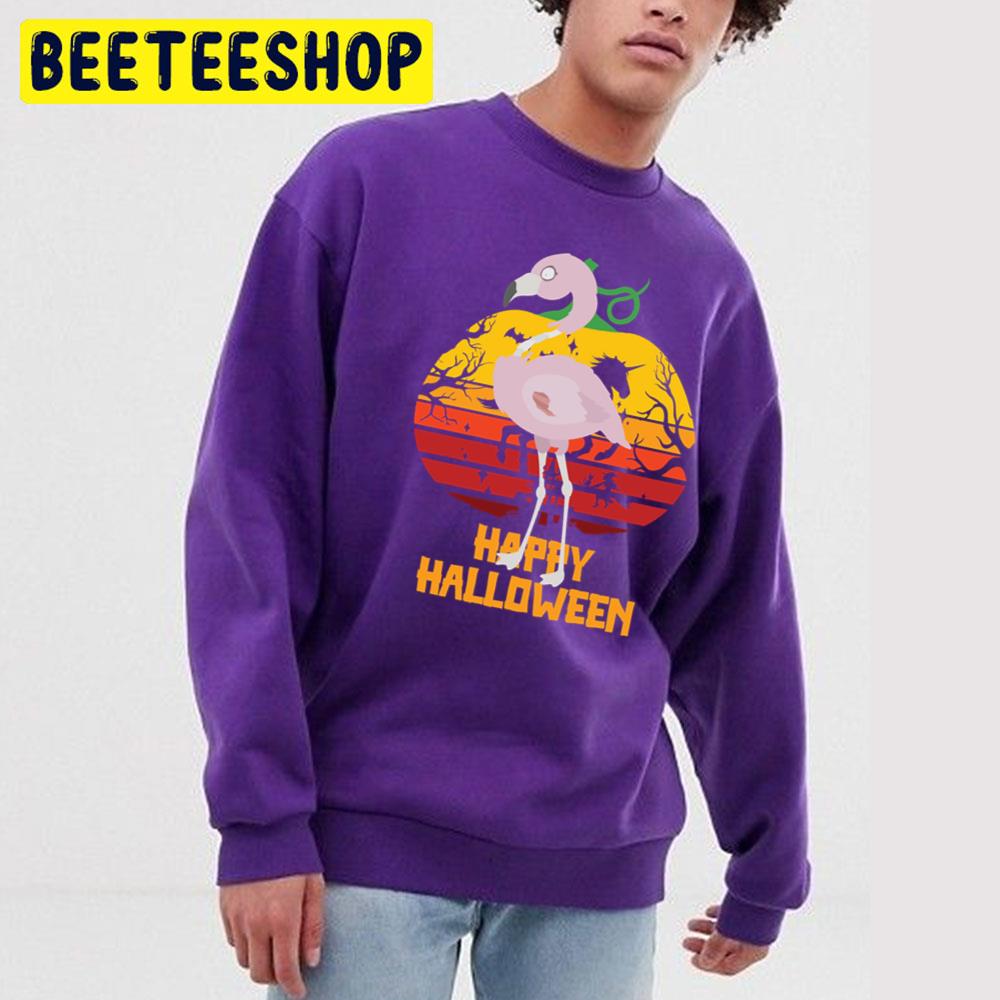 Zombie Flamingo Happy Halloween Trending Unisex T-Shirt Zombie Flamingo Happy Halloween Trending Unisex T-Shirt