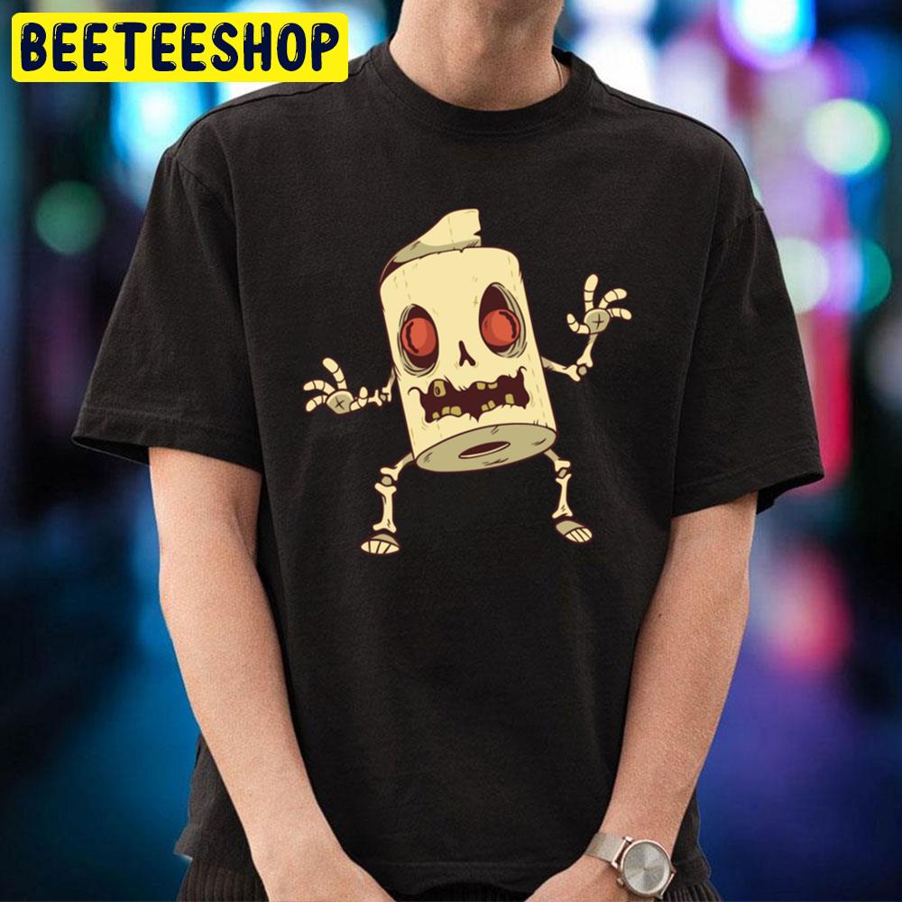 Zombie Toilet Paper Monster Halloween Unisex T-Shirt Zombie Toilet Paper Monster Halloween Unisex T-Shirt