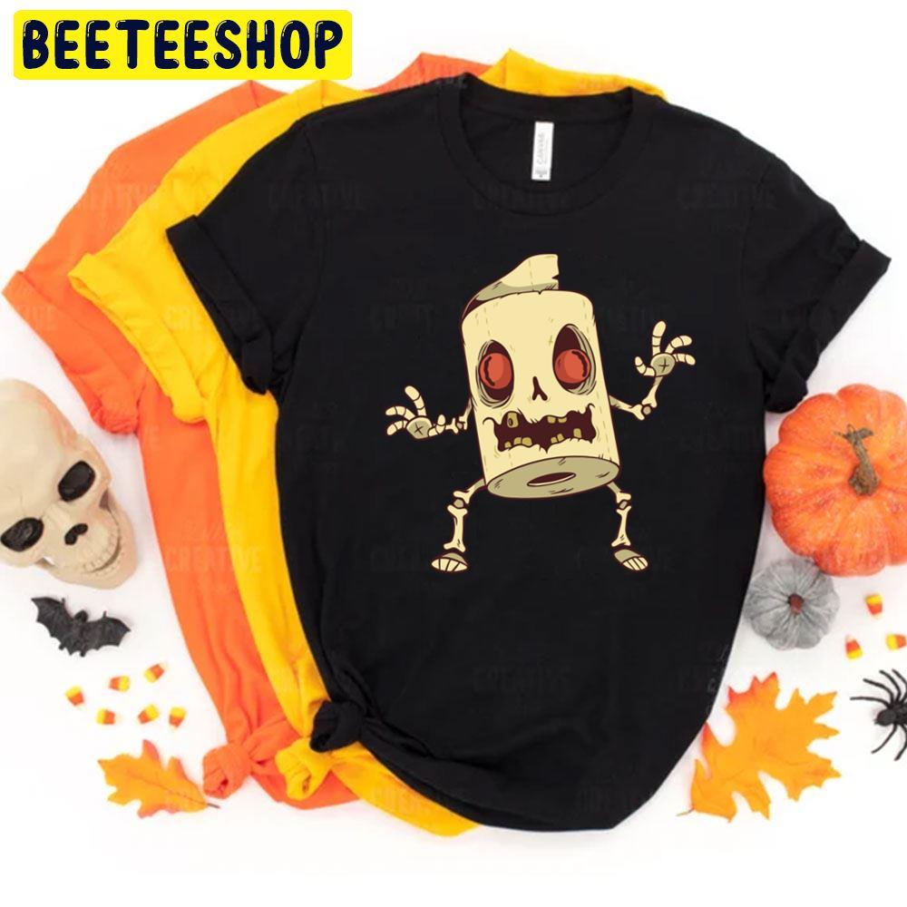 Zombie Toilet Paper Monster Halloween Unisex T-Shirt Zombie Toilet Paper Monster Halloween Unisex T-Shirt