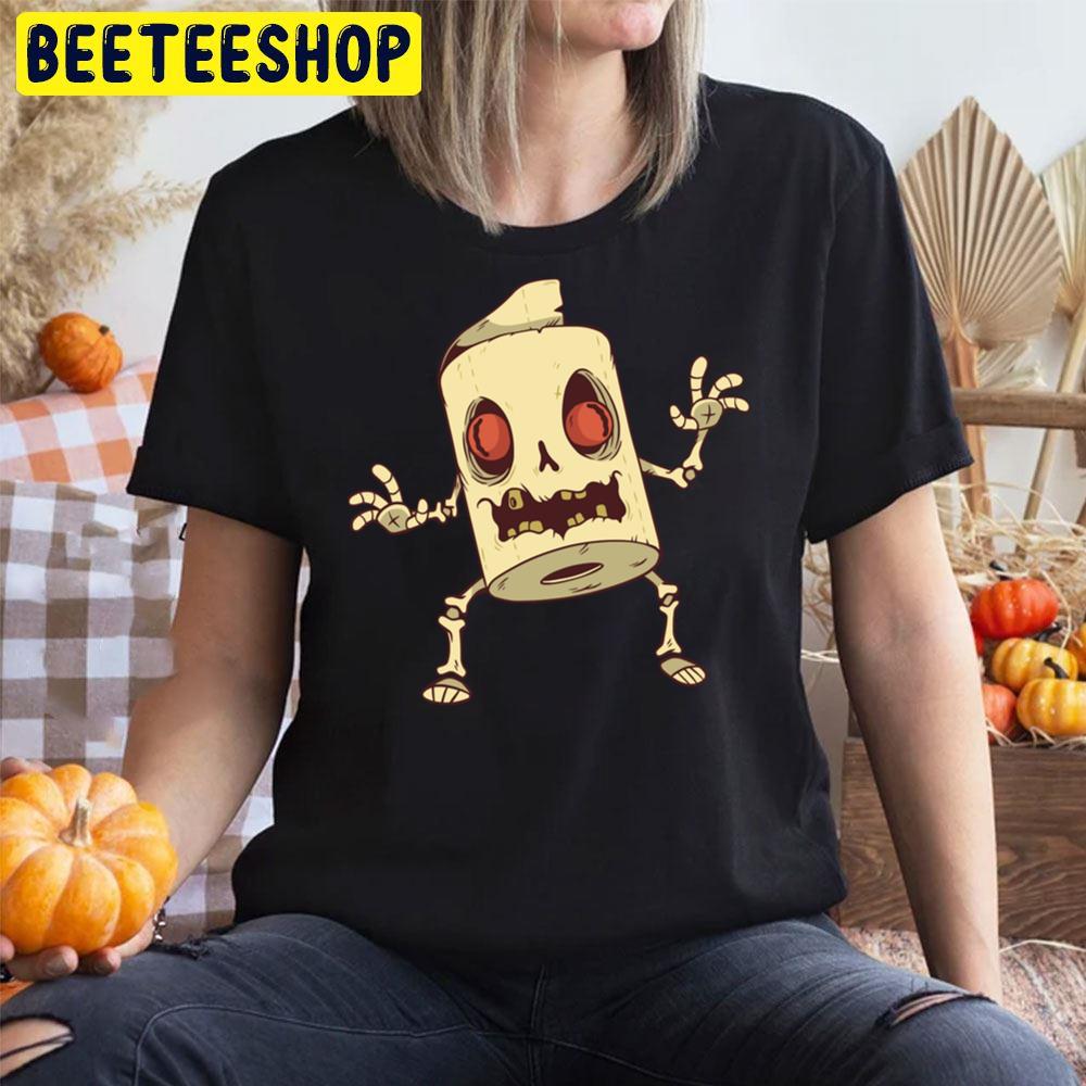Zombie Toilet Paper Monster Halloween Unisex T-Shirt Zombie Toilet Paper Monster Halloween Unisex T-Shirt