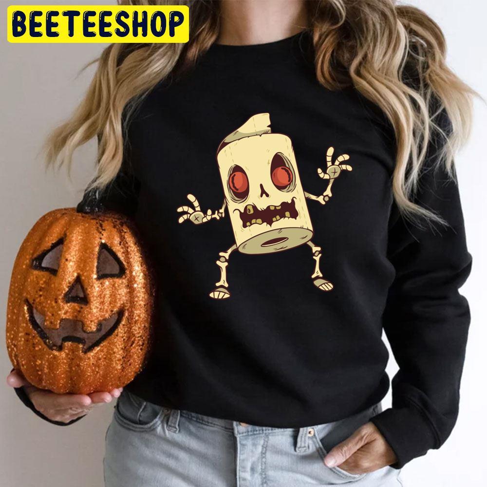 Zombie Toilet Paper Monster Halloween Unisex T-Shirt Zombie Toilet Paper Monster Halloween Unisex T-Shirt