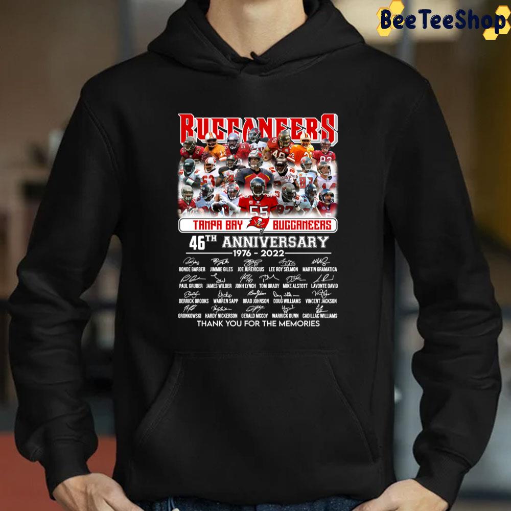46th Anniversary Tampa Bay Buccaneers Football Signatures Thank You For The Memories Trending Unisex T-Shirt 46th Anniversary Tampa Bay Buccaneers Football Signatures Thank You For The Memories Trending Unisex T-Shirt