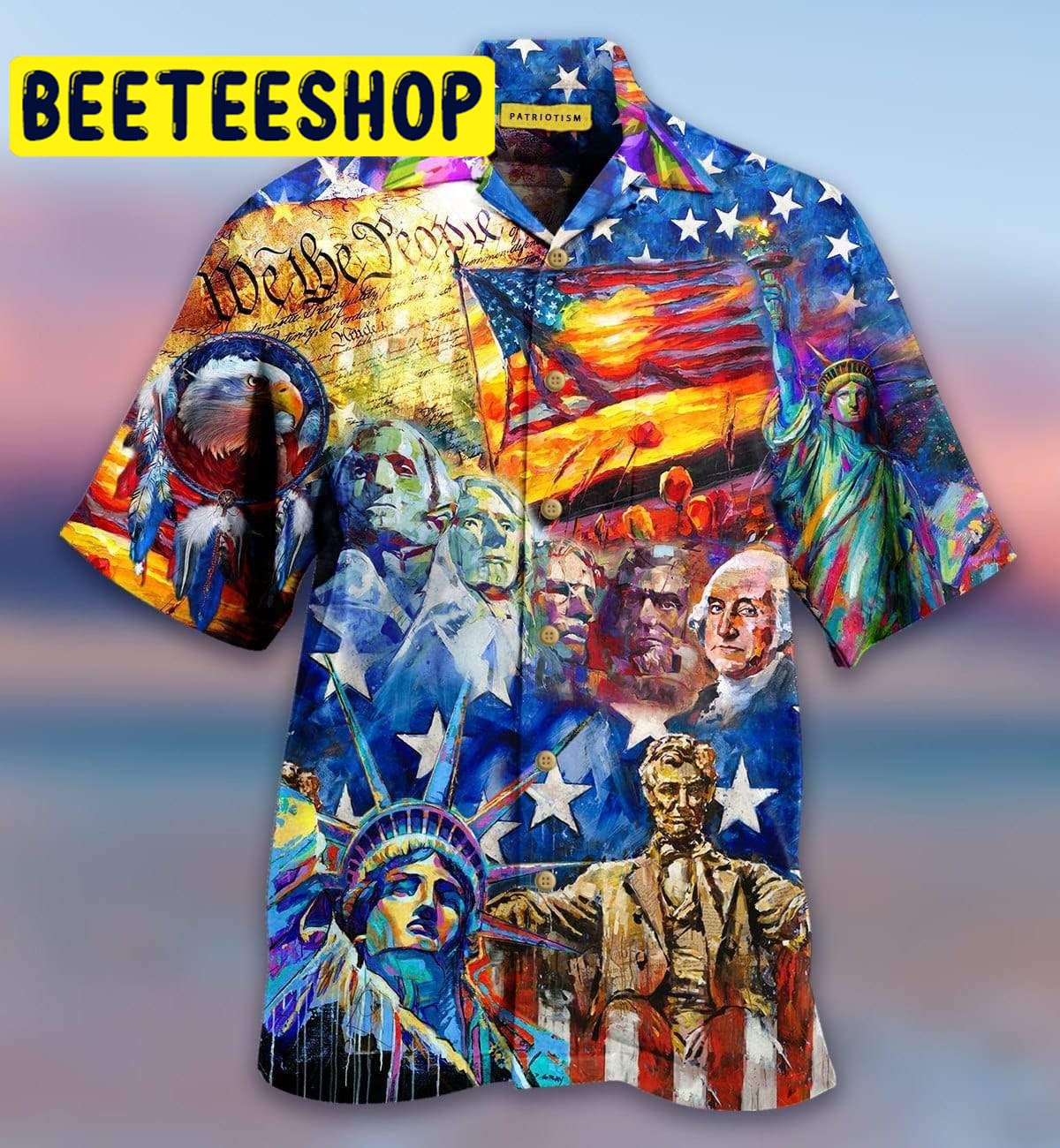 4th Of July My Patriotic Heart Beats Independence Day Hawaiian Shirt 4th Of July My Patriotic Heart Beats Independence Day Hawaiian Shirt
