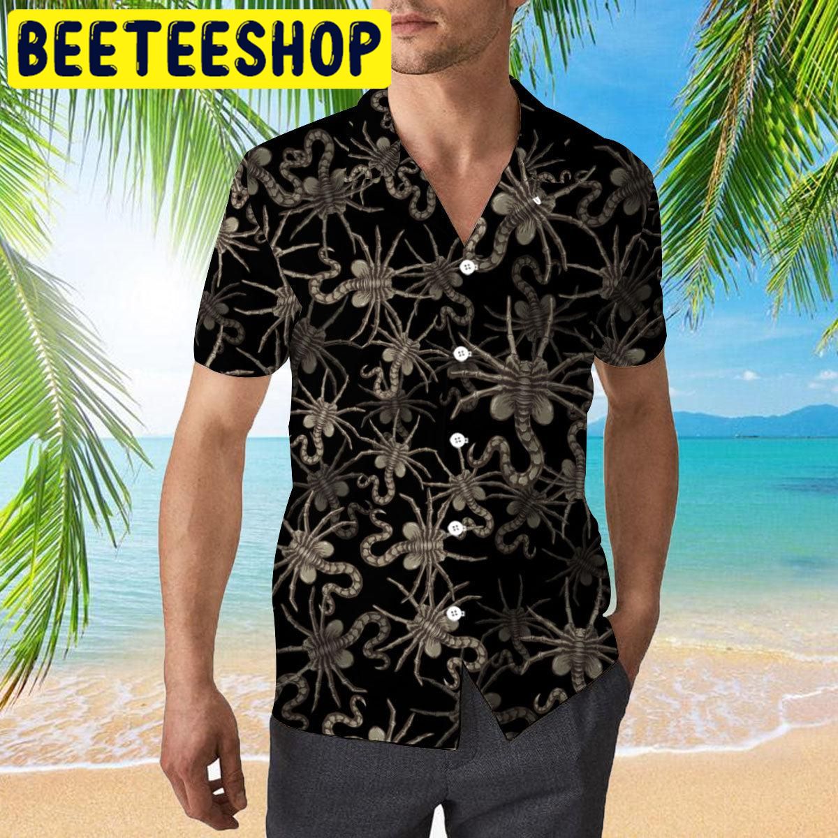 Alien Face Hugger Hawaiian Shirt Alien Face Hugger Hawaiian Shirt