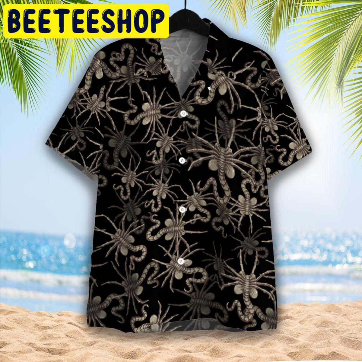 Alien Face Hugger Hawaiian Shirt Alien Face Hugger Hawaiian Shirt