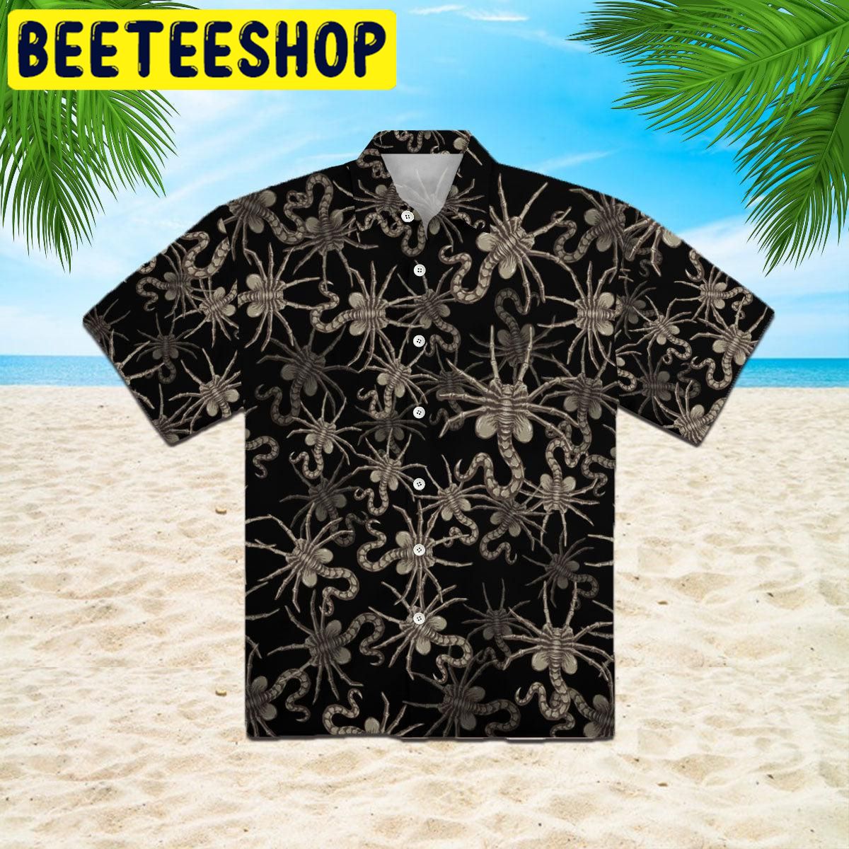 Alien Face Hugger Hawaiian Shirt Alien Face Hugger Hawaiian Shirt