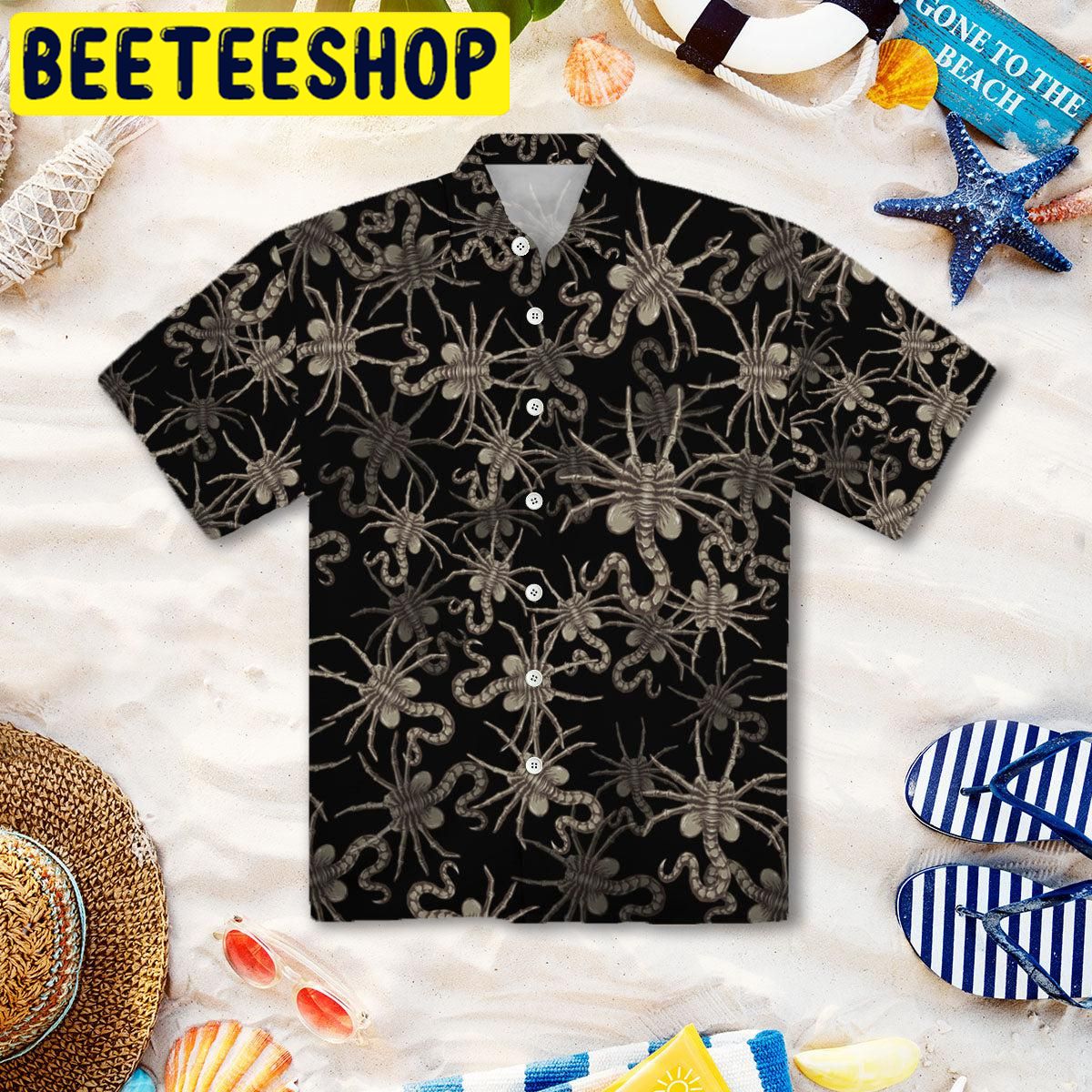 Alien Face Hugger Hawaiian Shirt Alien Face Hugger Hawaiian Shirt