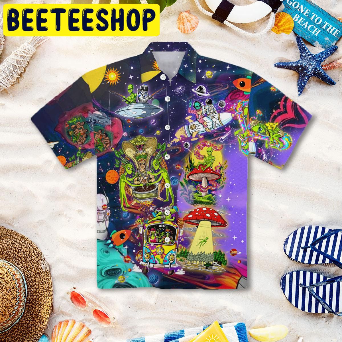 Alien Life in The Universe Hawaiian Shirt Alien Life in The Universe Hawaiian Shirt
