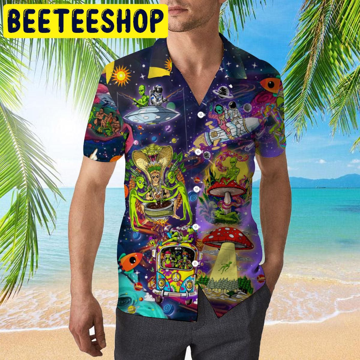 Alien Life in The Universe Hawaiian Shirt Alien Life in The Universe Hawaiian Shirt