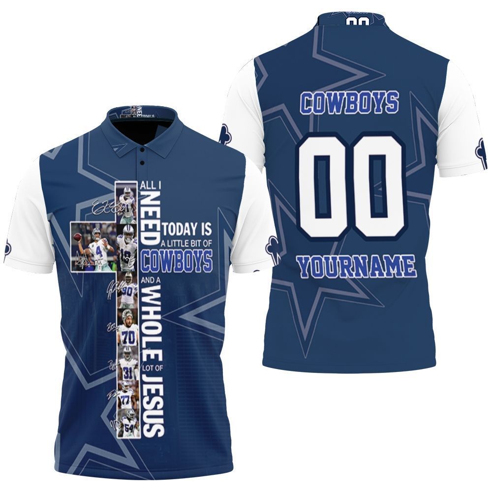 All I Need Today Is Little Bit Dallas Cowboys And Whole Lots Of Jesus Personalized 3D All Over Print Polo Shirt All I Need Today Is Little Bit Dallas Cowboys And Whole Lots Of Jesus Personalized 3D All Over Print Polo Shirt