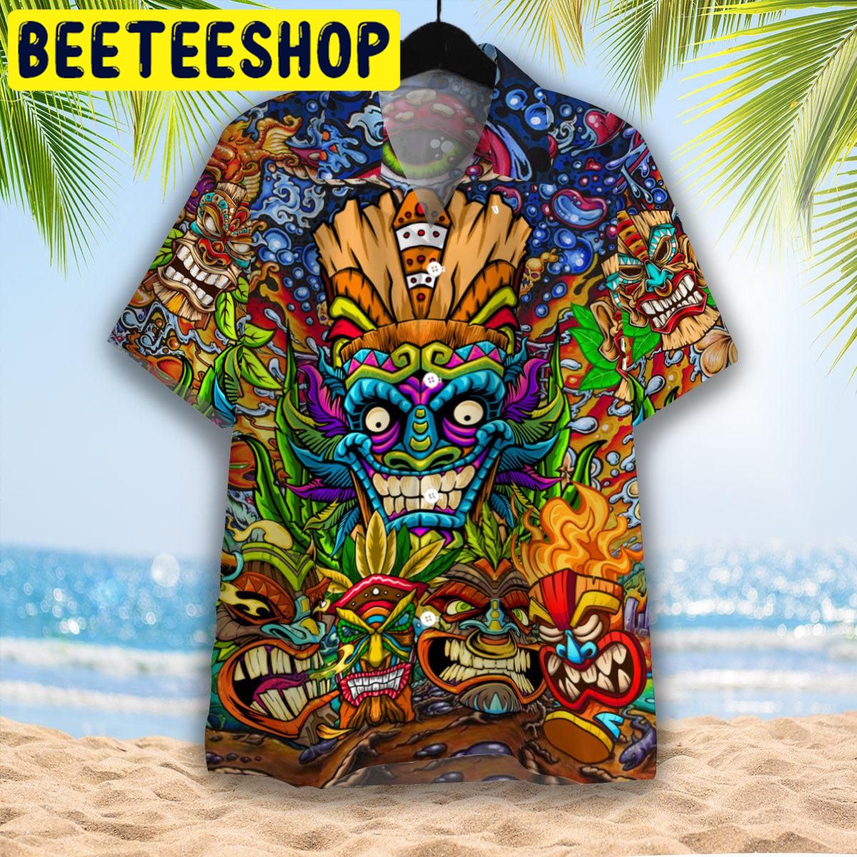 Aloha Tiki Tiki Awesome Hawaiian Shirt Aloha Tiki Tiki Awesome Hawaiian Shirt
