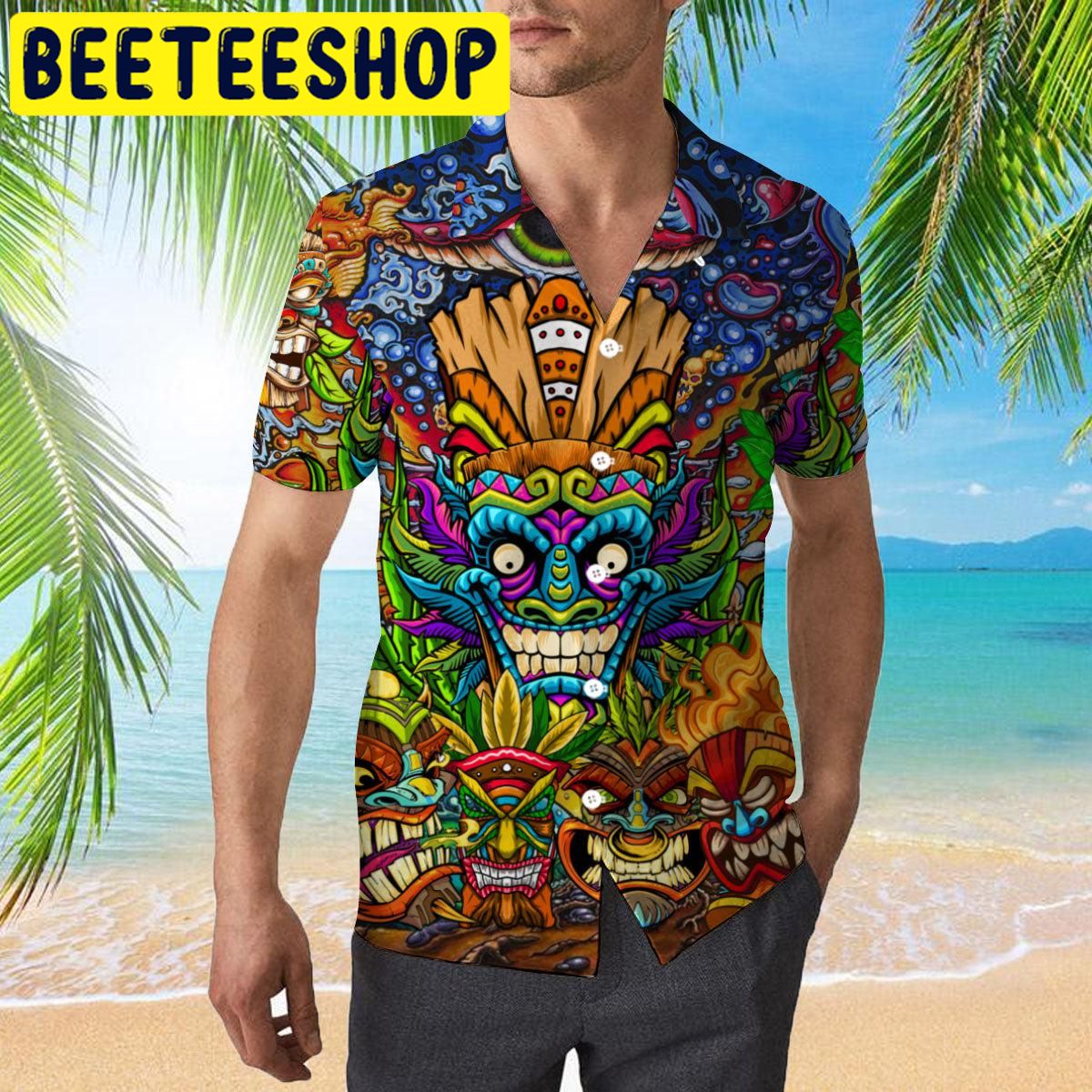 Aloha Tiki Tiki Awesome Hawaiian Shirt Aloha Tiki Tiki Awesome Hawaiian Shirt