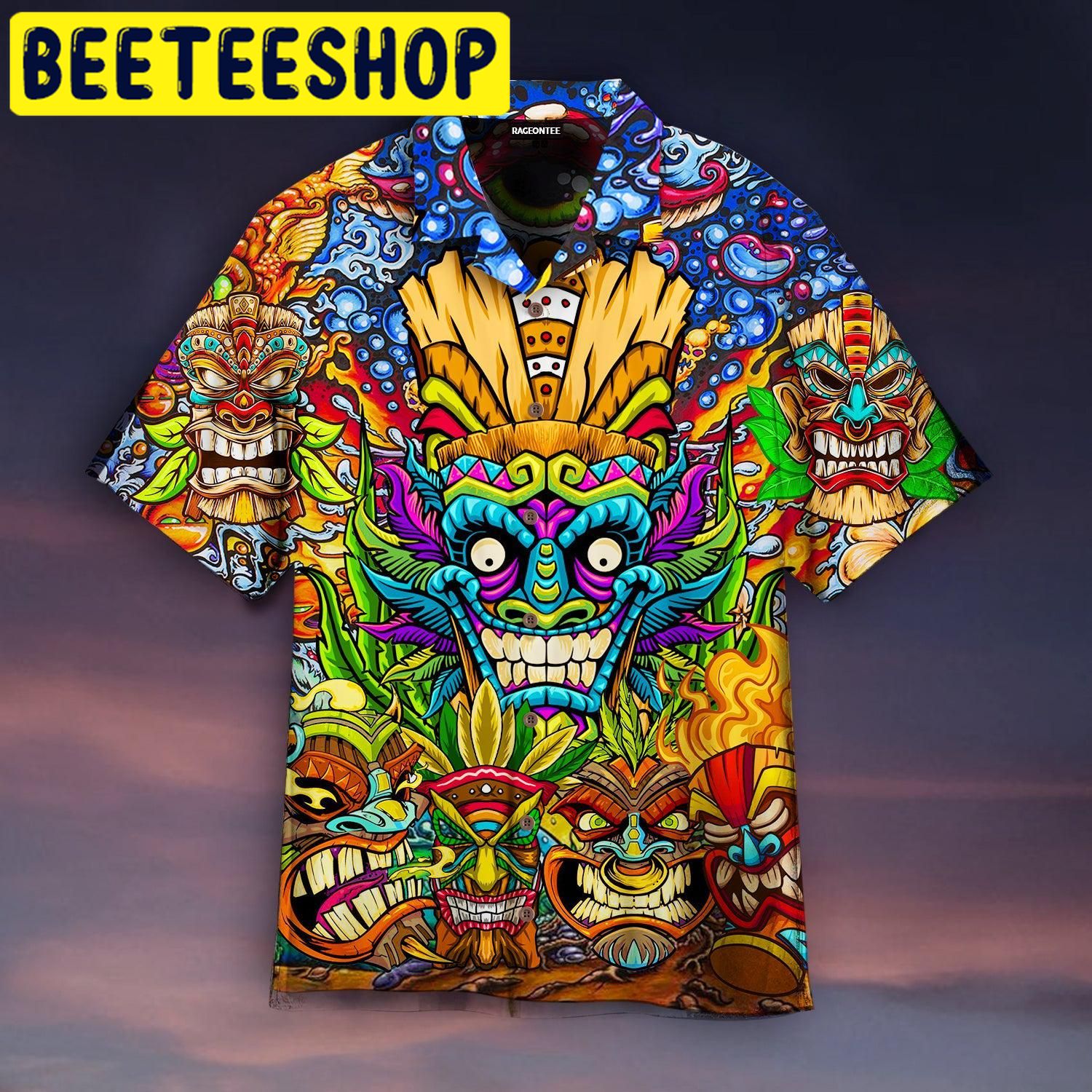 Aloha Tiki Tiki Awesome Hawaiian Shirt Aloha Tiki Tiki Awesome Hawaiian Shirt