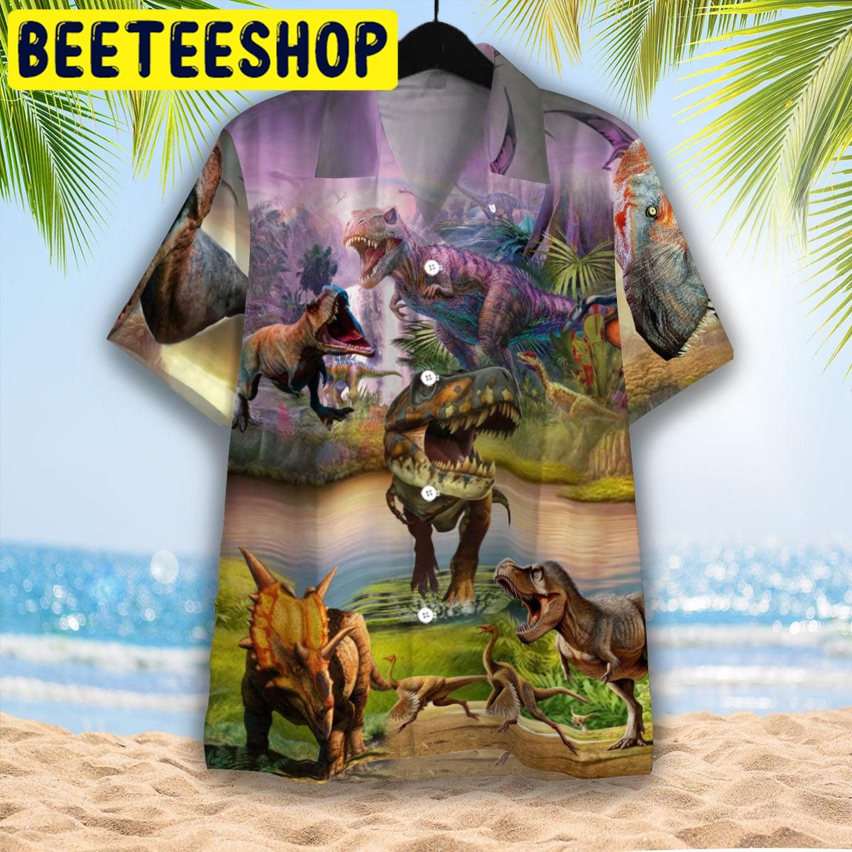 Always Be Dinosaur Hawaiian Shirt Always Be Dinosaur Hawaiian Shirt