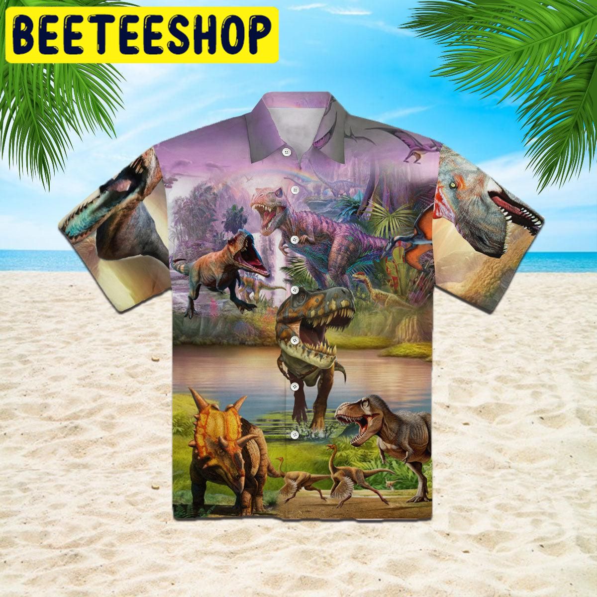 Always Be Dinosaur Hawaiian Shirt Always Be Dinosaur Hawaiian Shirt