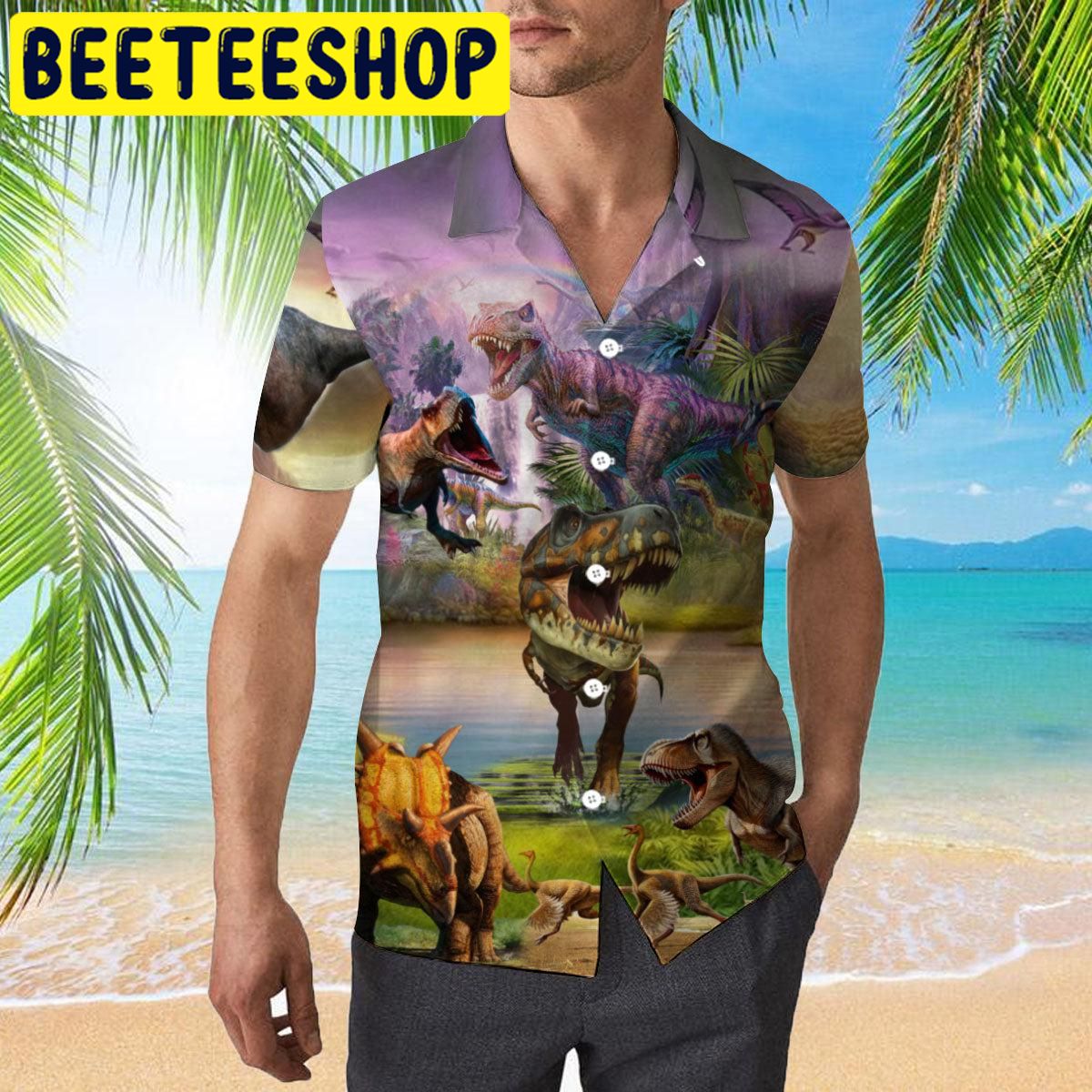 Always Be Dinosaur Hawaiian Shirt Always Be Dinosaur Hawaiian Shirt
