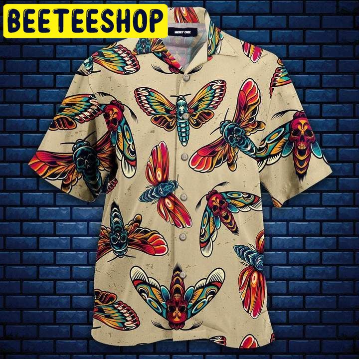 Amazing Butterfly Skull Hawaiian Shirt Amazing Butterfly Skull Hawaiian Shirt