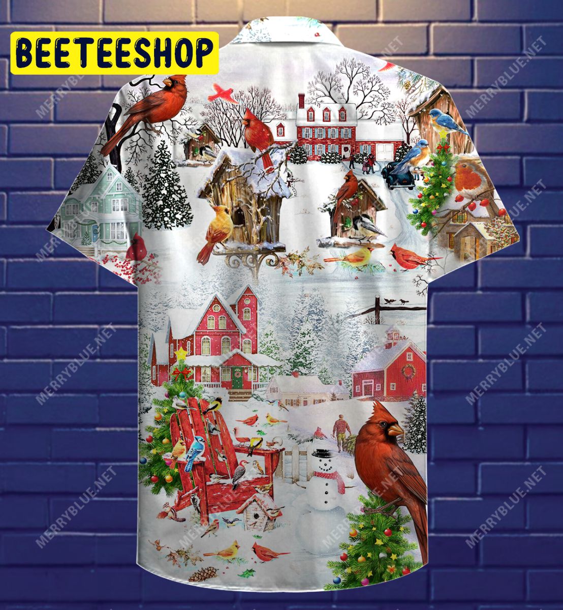 Amazing Christmas Birds Unisex Trending Hawaiian Shirt Amazing Christmas Birds Unisex Trending Hawaiian Shirt