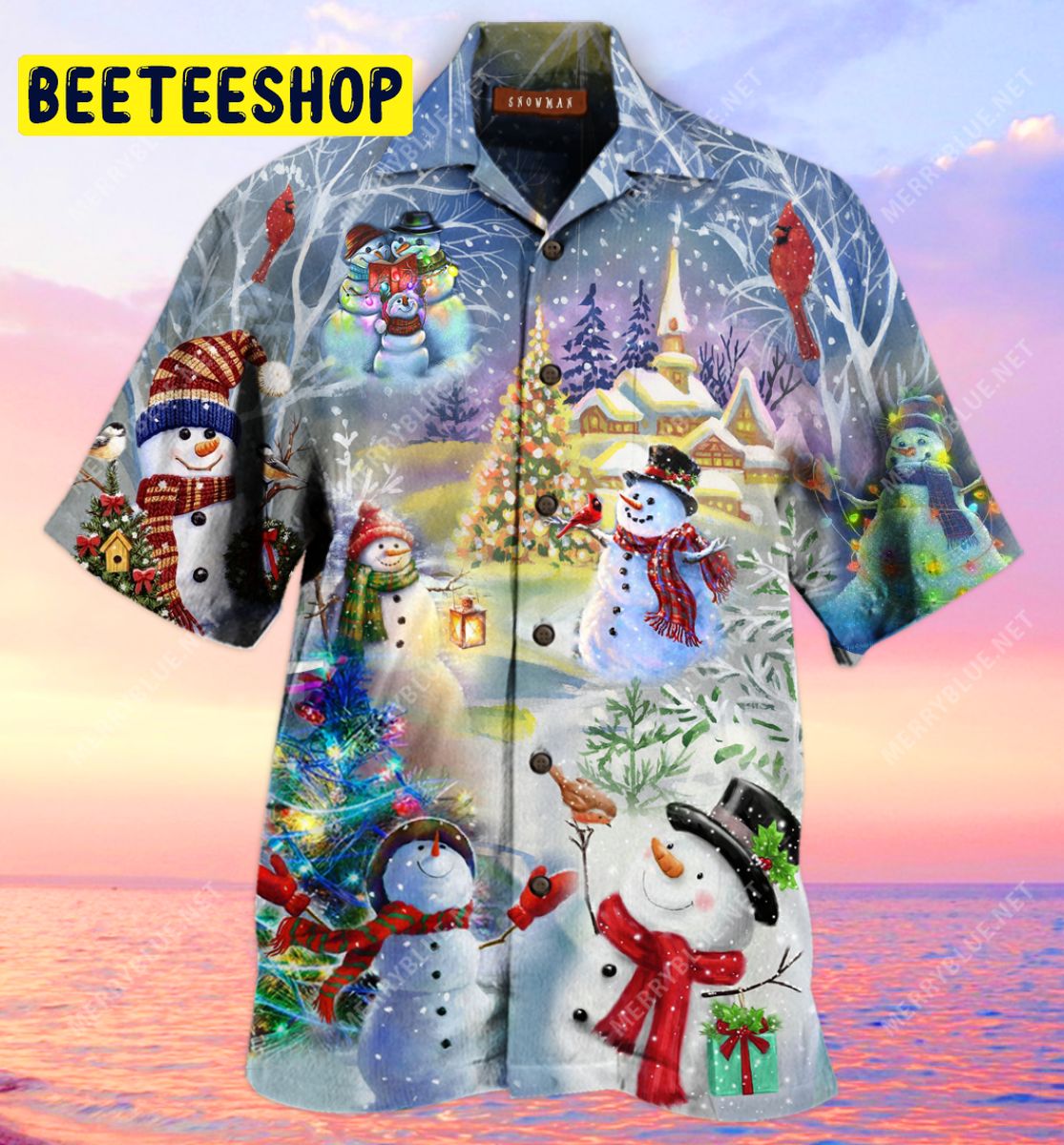 Amazing Christmas Snowman Unisex Trending Hawaiian Shirt Amazing Christmas Snowman Unisex Trending Hawaiian Shirt