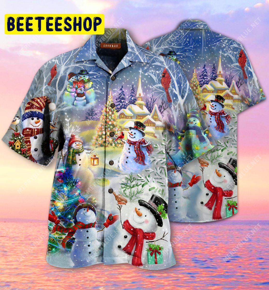 Amazing Christmas Snowman Unisex Trending Hawaiian Shirt Amazing Christmas Snowman Unisex Trending Hawaiian Shirt
