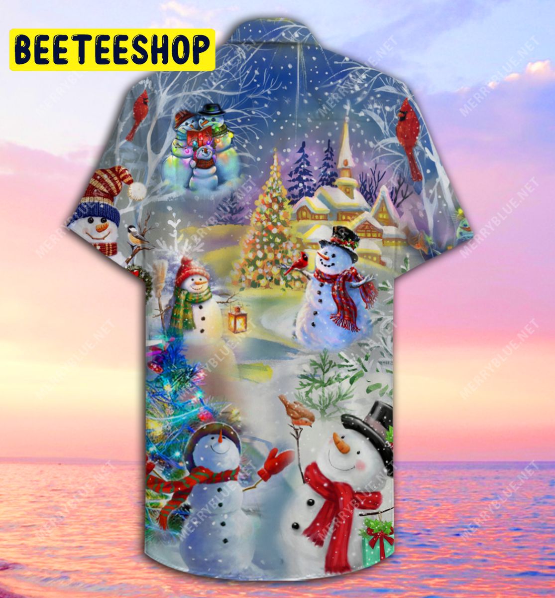 Amazing Christmas Snowman Unisex Trending Hawaiian Shirt Amazing Christmas Snowman Unisex Trending Hawaiian Shirt