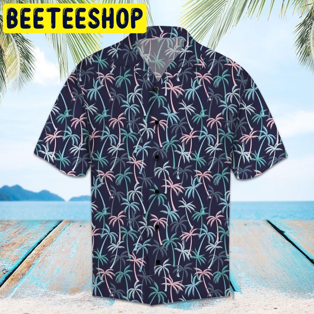Amazing Coconut Palm Navy Hawaiian Shirt Amazing Coconut Palm Navy Hawaiian Shirt