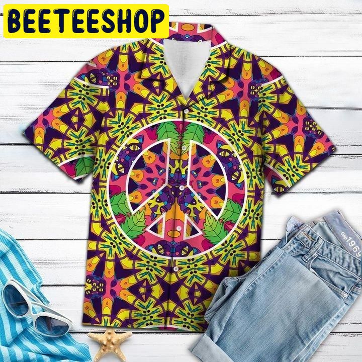 Amazing Hippie Jungle Cats Hawaiian Shirt Amazing Hippie Jungle Cats Hawaiian Shirt