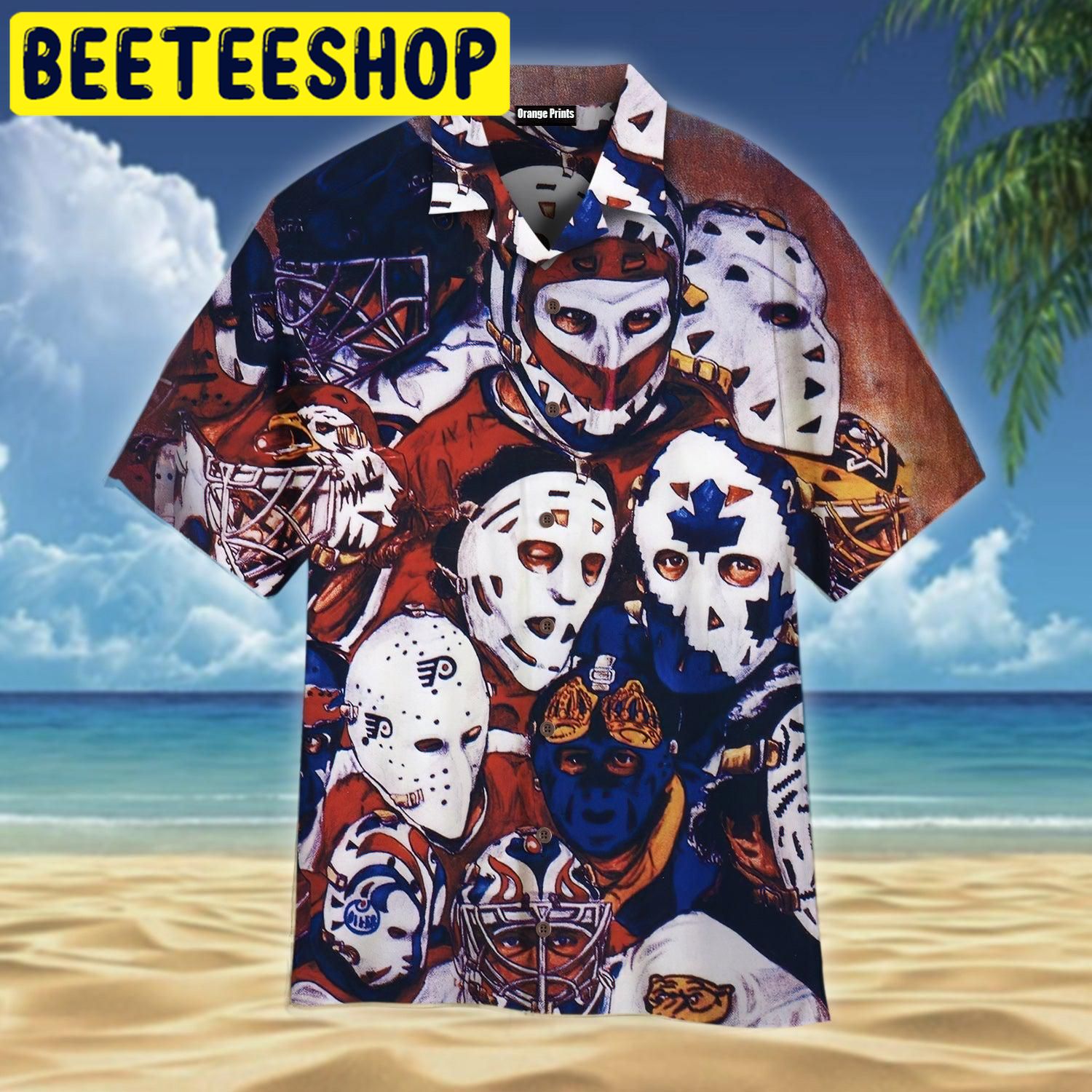 Amazing Hockey Mask Hawaiian Shirt Amazing Hockey Mask Hawaiian Shirt
