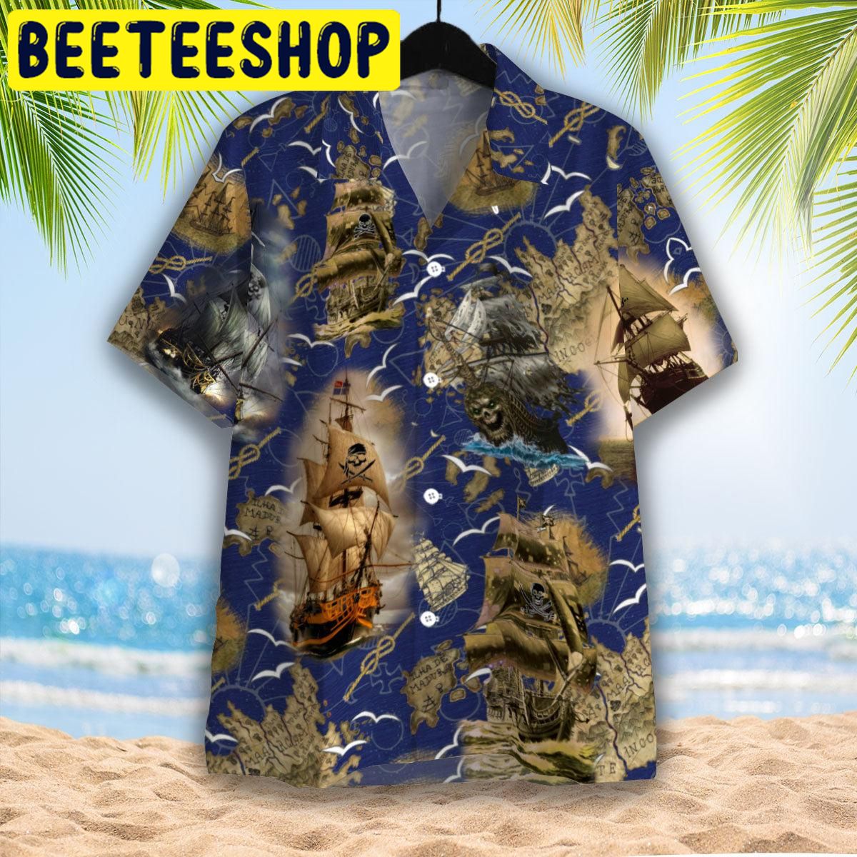 Amazing Pirate Ship Hawaiian Shirt Amazing Pirate Ship Hawaiian Shirt