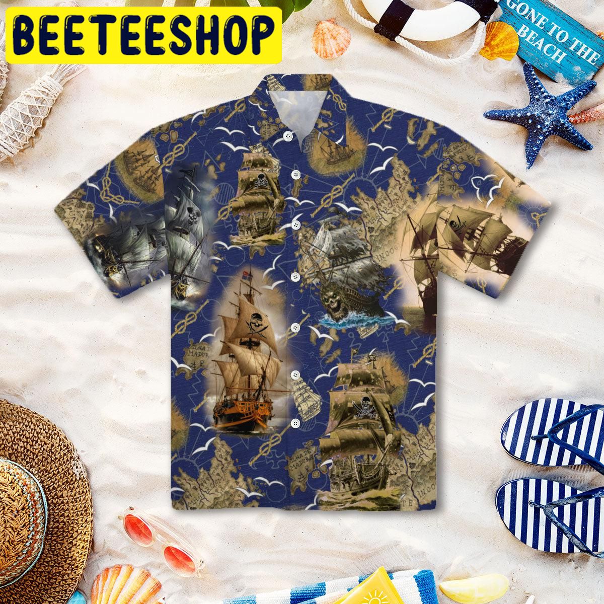 Amazing Pirate Ship Hawaiian Shirt Amazing Pirate Ship Hawaiian Shirt