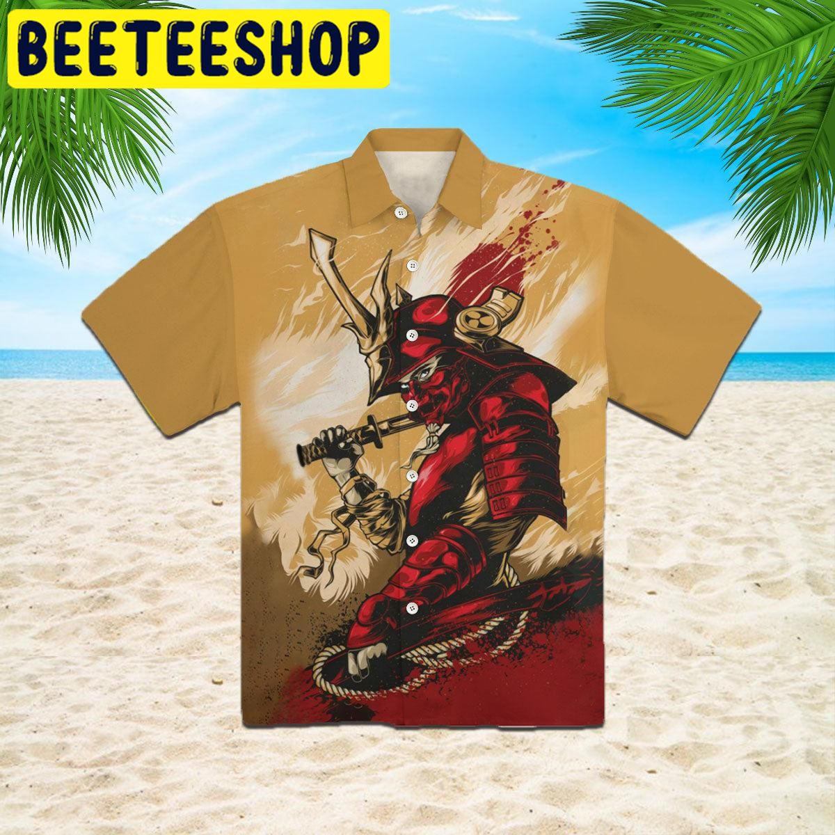 Amazing Samurai Hawaiian Shirt Amazing Samurai Hawaiian Shirt