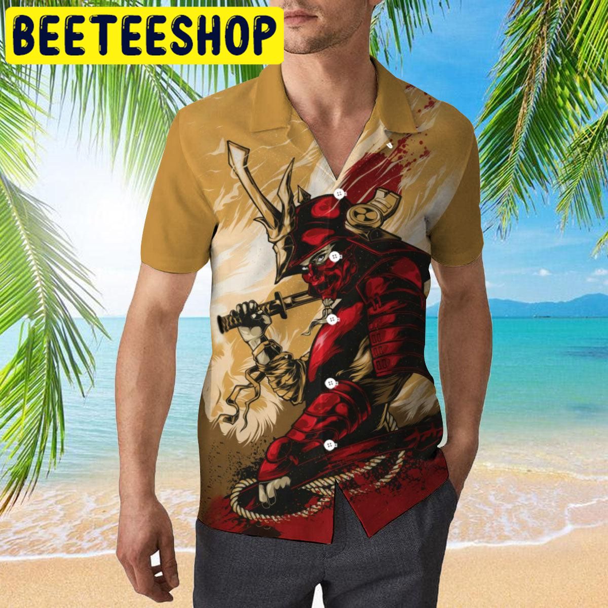 Amazing Samurai Hawaiian Shirt Amazing Samurai Hawaiian Shirt