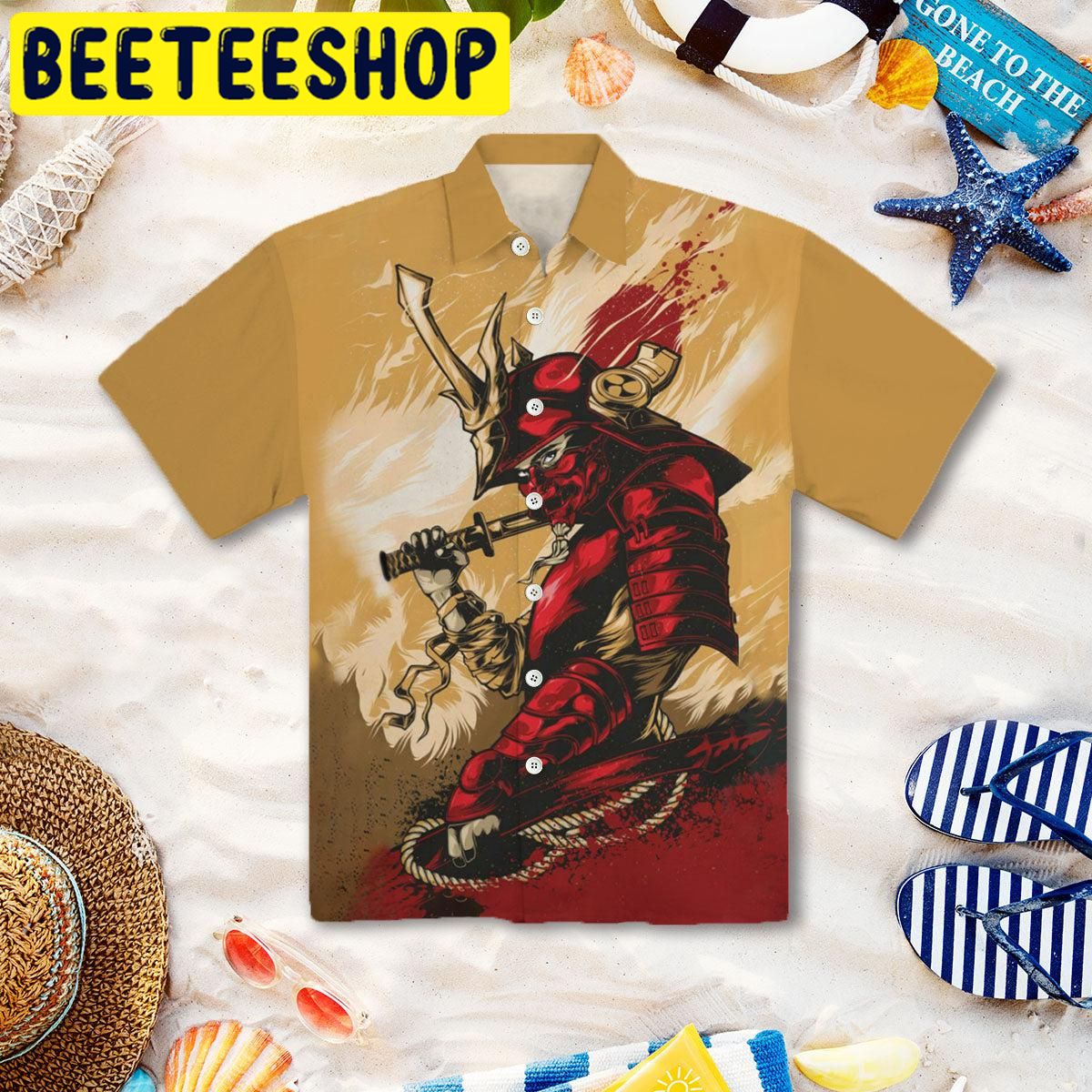 Amazing Samurai Hawaiian Shirt Amazing Samurai Hawaiian Shirt