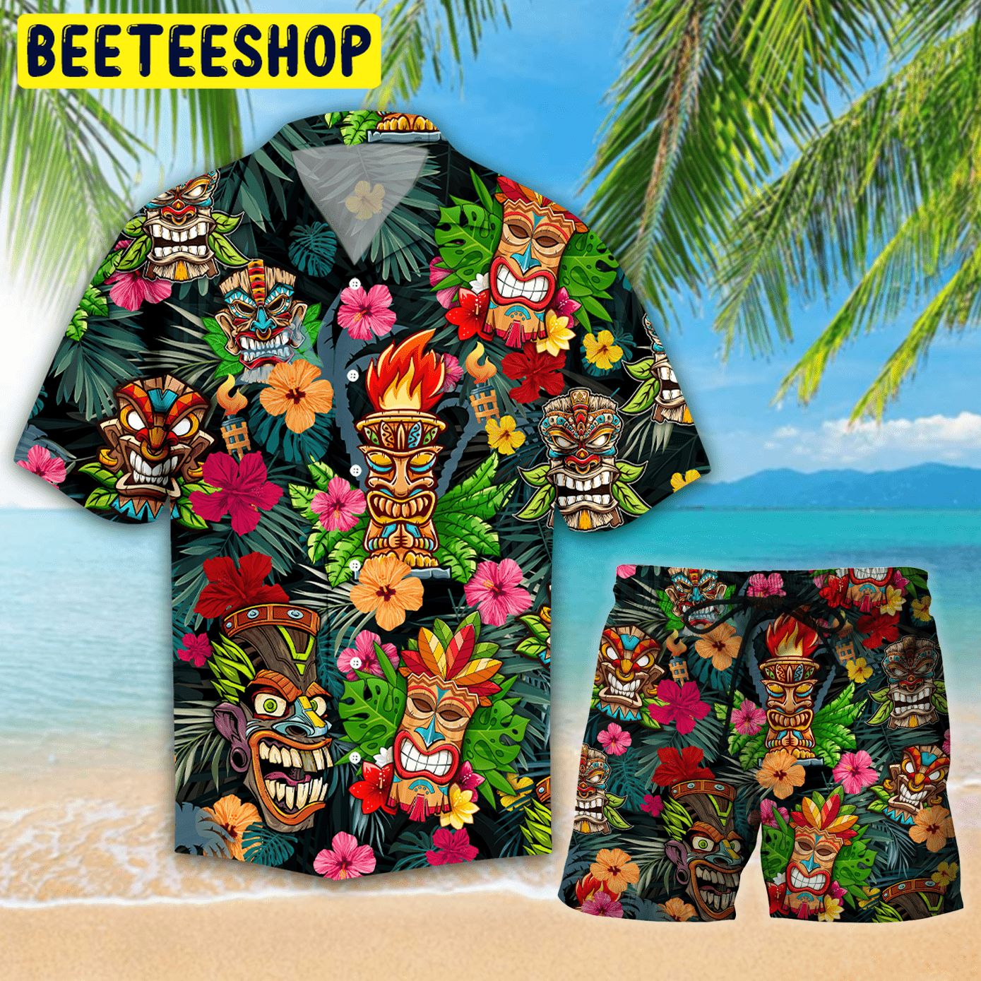 Amazing Tiki Tropical Trending Hawaiian Shirt Amazing Tiki Tropical Trending Hawaiian Shirt